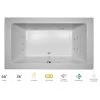 Jacuzzi 66" x 36" Sia® Drop In Luxury Whirlpool Bathtub with 13 Jets, LCD Controls, Illumatherapy, Heater, Center Drain and Right Pump -Jacuzzi Sales Store jacuzzi sia6636wcr5iww 100825