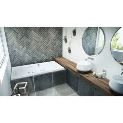 Jacuzzi 72" x 42" Sia® Drop In Luxury Salon Spa Bathtub with 13 Jets, Luxury Controls, Chromatherapy, Heater, Center Drain and Right Pump -Jacuzzi Sales Store jacuzzi sia7242 ccr 4ch alternate view 3637