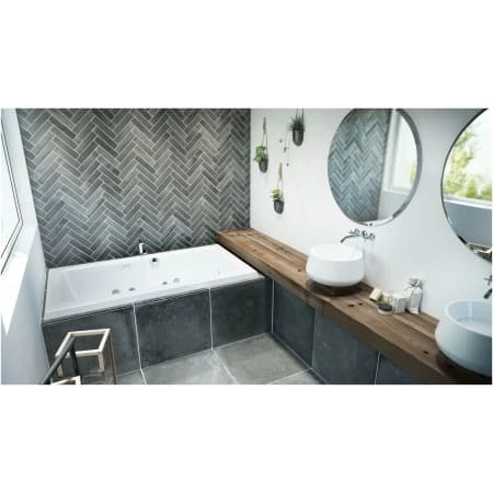 Jacuzzi 72" x 42" Sia® Drop In Luxury Salon Spa Bathtub with 13 Jets, LCD Controls, Chromatherapy, Heater, Center Drain and Right Pump 5 Jacuzzi 72" x 42" Sia® Drop In Luxury Salon Spa Bathtub with 13 Jets, LCD Controls, Chromatherapy, Heater, Center Drain and Right Pump - Image 3