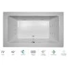 Jacuzzi 72" x 42" Sia® Drop In Luxury Salon Spa Bathtub with 13 Jets, Luxury Controls, Illumatherapy, Heater, Center Drain and Right Pump -Jacuzzi Sales Store jacuzzi sia7242ccr4iww 100825