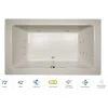 Jacuzzi 72" x 42" Sia® Drop In Luxury Salon Spa Bathtub with 13 Jets, LCD Controls, Illumatherapy, Heater, Center Drain and Right Pump -Jacuzzi Sales Store jacuzzi sia7242ccr5iwy 100825