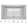 Jacuzzi 72" x 42" Sia® Drop In Luxury Whirlpool Bathtub with 13 Jets, Luxury Controls, Illumatherapy, Heater, Center Drain and Right Pump -Jacuzzi Sales Store jacuzzi sia7242wcr4iww 100825