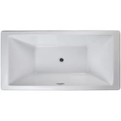 Jacuzzi Siena 69" Soaking Freestanding Bathtub with Center Drain -Jacuzzi Sales Store jacuzzi sif6934bcxxxx alternate view 5329
