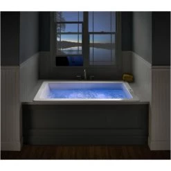 Jacuzzi 60" x 42" Solna™ Drop-In/Undermount Luxury Soaking Bathtub with Reversible Drain Placement -Jacuzzi Sales Store jacuzzi sol6042buxxxx alternate view 1879