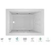 Jacuzzi 60" x 42" Solna™ Drop-In/Undermount Luxury Salon® Spa Bathtub with Luxury Controls, Illumatherapy, Whisper Technology™, Heater and Right Drain