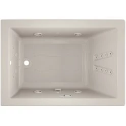 Jacuzzi 60" x 42" Solna™ Drop-In/Undermount Luxury Salon® Spa Bathtub with Luxury LCD Controls, Chromatherapy, Heater and Right Drain -Jacuzzi Sales Store jacuzzi sol6042crl5ch alternate view 1890
