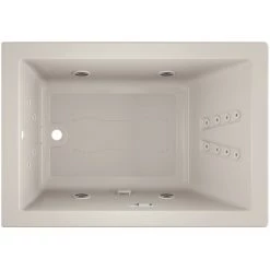 Jacuzzi 60" x 42" Solna™ Drop-In/Undermount Luxury Salon® Spa Bathtub with Luxury LCD Controls, Illumatherapy, Whisper Technology™, Heater and Right Drain -Jacuzzi Sales Store jacuzzi sol6042crl5iw alternate view 1900