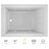 Jacuzzi 60" x 42" Solna™ Drop-In/Undermount Luxury Whirlpool Bathtub with Luxury Controls, Chromatherapy, Heater and Left Drain -Jacuzzi Sales Store jacuzzi sol6042wlr4chw 100825