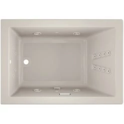 Jacuzzi 60" x 42" Solna™ Drop-In/Undermount Luxury Whirlpool Bathtub with Luxury Controls, Chromatherapy, Whisper Technology™, Heater and Left Drain -Jacuzzi Sales Store jacuzzi sol6042wlr4cw alternate view 1910