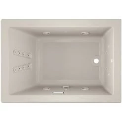 Jacuzzi 60" x 42" Solna™ Drop-In/Undermount Luxury Whirlpool Bathtub with Luxury Controls, Chromatherapy, Heater and Right Drain -Jacuzzi Sales Store jacuzzi sol6042wrl4ch alternate view 1920