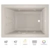 Jacuzzi 60" x 42" Solna™ Drop-In/Undermount Luxury Whirlpool Bathtub with Luxury Controls, Chromatherapy, Heater and Right Drain