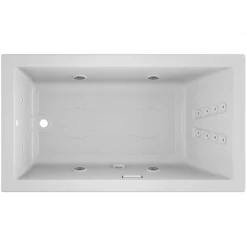 Jacuzzi 66" x 36" Solna™ Drop-In/Undermount Luxury Salon® Spa Bathtub with Luxury Controls, Illumatherapy, Whisper Technology™, Heater and Right Drain -Jacuzzi Sales Store jacuzzi sol6636crl4iw alternate view 1963