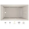 Jacuzzi 66" x 36" Solna™ Drop-In/Undermount Luxury Whirlpool Bathtub with Luxury Controls, Chromatherapy, Heater and Left Drain