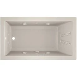 Jacuzzi 66" x 36" Solna™ Drop-In/Undermount Luxury Whirlpool Bathtub with Luxury Controls, Chromatherapy, Whisper Technology™, Heater and Left Drain -Jacuzzi Sales Store jacuzzi sol6636wlr4cw alternate view 1990