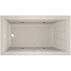 Jacuzzi 66" x 36" Solna™ Drop-In/Undermount Luxury Whirlpool Bathtub with Luxury Controls, Illumatherapy, Whisper Technology™, Heater and Left Drain -Jacuzzi Sales Store jacuzzi sol6636wlr4iw alternate view 1995