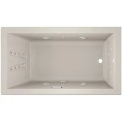 Jacuzzi 66" x 36" Solna™ Drop-In/Undermount Luxury Whirlpool Bathtub with Luxury Controls, Chromatherapy, Heater and Right Drain -Jacuzzi Sales Store jacuzzi sol6636wrl4ch alternate view 2000