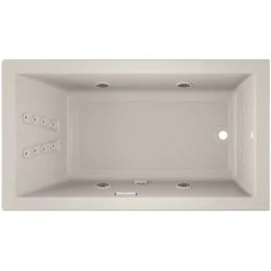 Jacuzzi 66" x 36" Solna™ Drop-In/Undermount Luxury Whirlpool Bathtub with Luxury Controls, Illumatherapy, Whisper Technology™, Heater and Right Drain -Jacuzzi Sales Store jacuzzi sol6636wrl4iw alternate view 2010