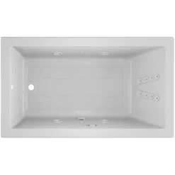 Jacuzzi 72" x 42" Solna™ Drop-In/Undermount Luxury Salon® Spa Bathtub with Luxury LCD Controls, Chromatherapy, Whisper Technology™, Heater and Right Drain -Jacuzzi Sales Store jacuzzi sol7242crl5cw alternate view 2053
