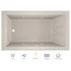 Jacuzzi 72" x 42" Solna™ Drop-In/Undermount Luxury Whirlpool Bathtub with Luxury Controls, Chromatherapy, Heater and Left Drain