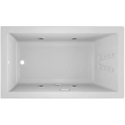 Jacuzzi 72" x 42" Solna™ Drop-In/Undermount Luxury Whirlpool Bathtub with Luxury Controls, Illumatherapy, Whisper Technology™, Heater and Left Drain -Jacuzzi Sales Store jacuzzi sol7242wlr4iw alternate view 2073