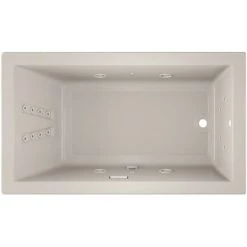 Jacuzzi 72" x 42" Solna™ Drop-In/Undermount Luxury Whirlpool Bathtub with Luxury Controls, Chromatherapy, Whisper Technology™, Heater and Right Drain -Jacuzzi Sales Store jacuzzi sol7242wrl4cw alternate view 2085