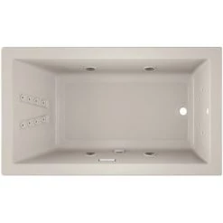 Jacuzzi 72" x 42" Solna™ Drop-In/Undermount Luxury Whirlpool Bathtub with Luxury Controls, Illumatherapy, Whisper Technology™, Heater and Right Drain -Jacuzzi Sales Store jacuzzi sol7242wrl4iw alternate view 2090