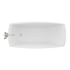Jacuzzi Stella 67" Free Standing Acrylic Soaking Tub with Reversible Drain, Drain Assembly and Overflow - Includes Floor Mounted Tub Filler with Hand Shower -Jacuzzi Sales Store jacuzzi stn6731buxxxx alternate view 215