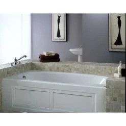 Jacuzzi Amiga 72" Acrylic Whirlpool Bathtub for Alcove Installations with Left Drain and Heater 6 Jacuzzi Amiga 72" Acrylic Whirlpool Bathtub for Alcove Installations with Left Drain and Heater -Jacuzzi Sales Store jacuzzi side view