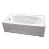Jacuzzi Amiga 72" Acrylic Whirlpool Bathtub for Alcove Installations with Left Drain and Heater