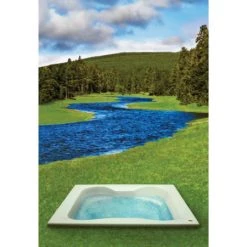 Jacuzzi 72" x 42" Mito Drop In Soaking Bathtub with Center Drain 11 Jacuzzi 72" x 42" Mito Drop In Soaking Bathtub with Center Drain -Jacuzzi Sales Store mito nature
